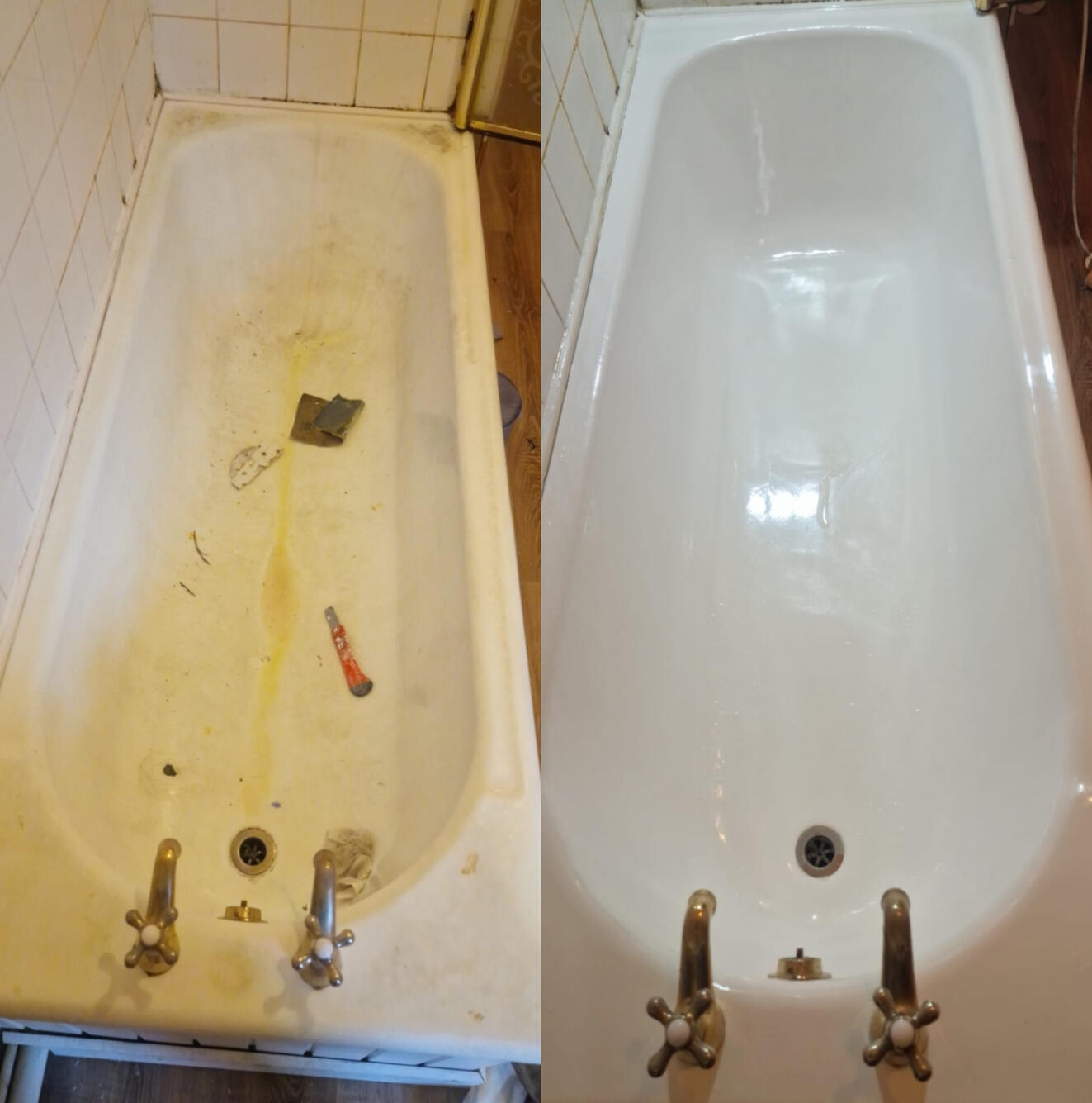 FARMERS BATH RE-ENAMELLED Steel bath resurfaced in Dudley